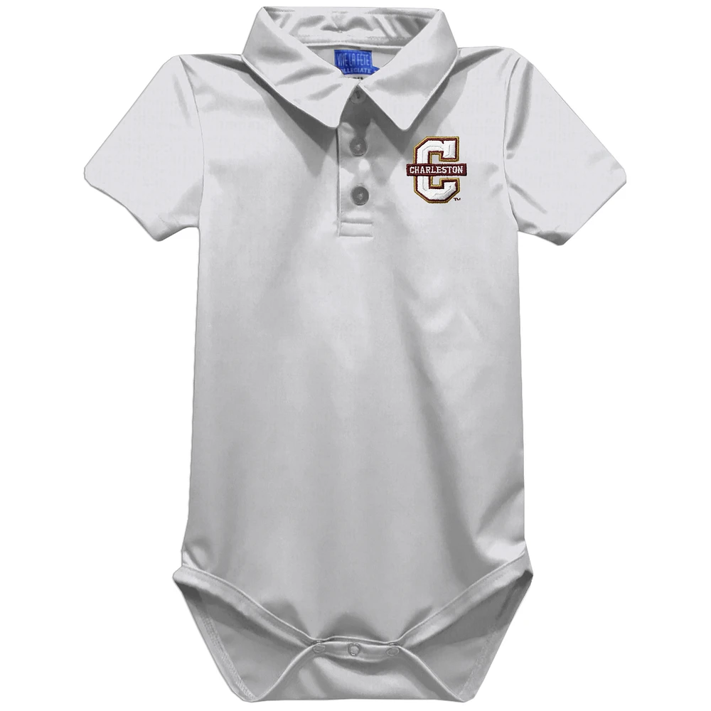 Infant Vive La Fete White Charleston Cougars Polo Bodysuit
