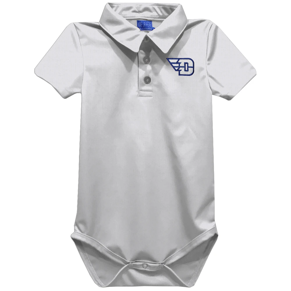 Infant Vive La Fete White Dayton Flyers Polo Bodysuit