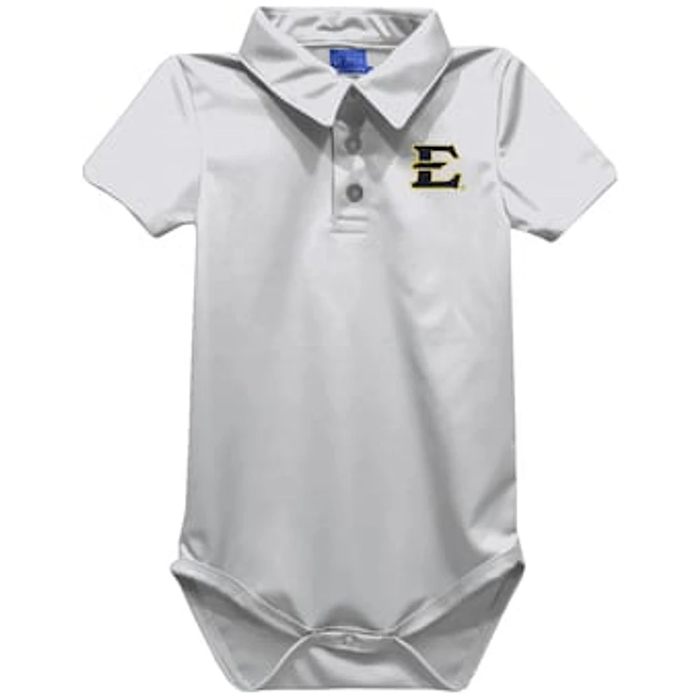 Infant Vive La Fete White ETSU Buccaneers Polo Bodysuit