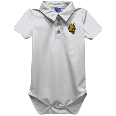 Infant Vive La Fete White Ferris State Bulldogs Polo Bodysuit