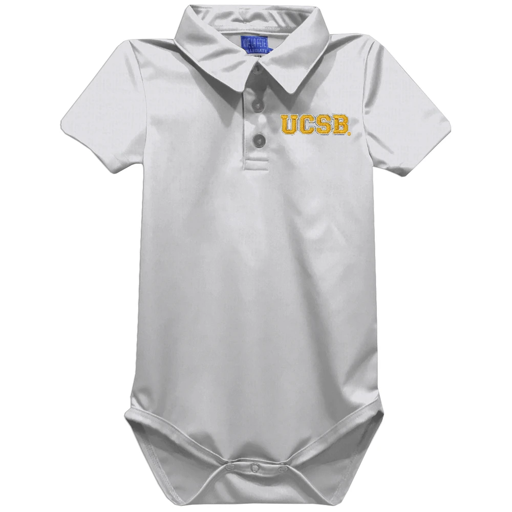 Infant Vive La Fete White UC Santa Barbara Gauchos Polo Bodysuit