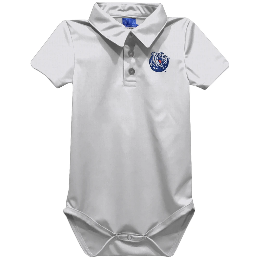 Infant Vive La Fete White Belmont Bruins Polo Bodysuit