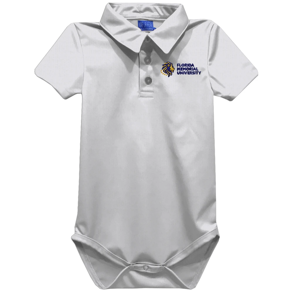 Infant Vive La Fete White FMU Lions Polo Bodysuit