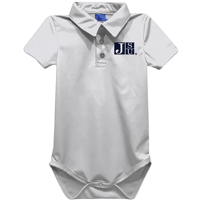 Infant Vive La Fete White Jackson State Tigers Polo Bodysuit