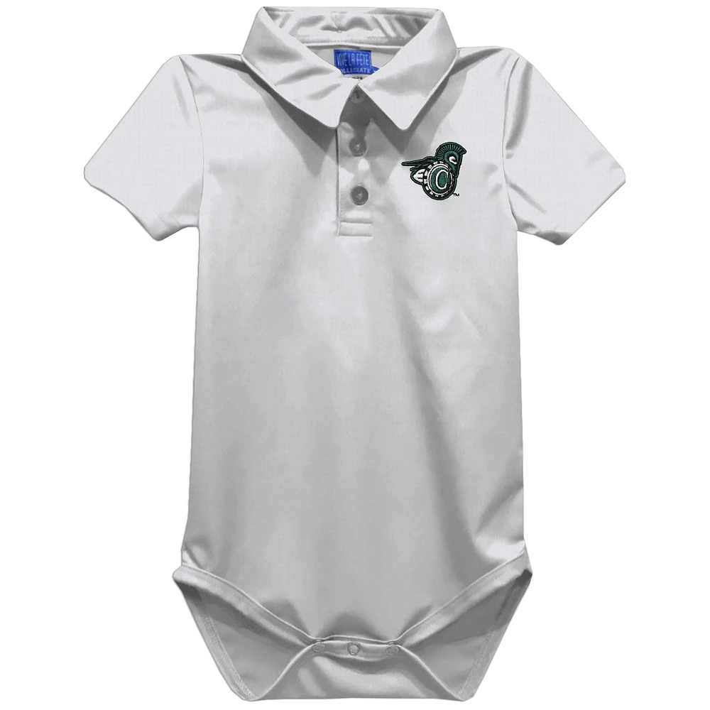 Infant Vive La Fete White Vermont State University Polo Bodysuit