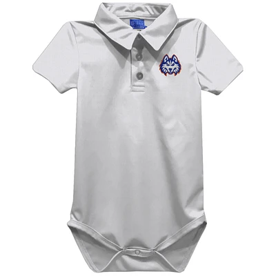 Infant Vive La Fete White Houston Christian Huskies Polo Bodysuit