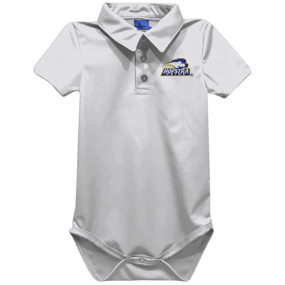 Infant Vive La Fete White Hofstra University Pride Polo Bodysuit