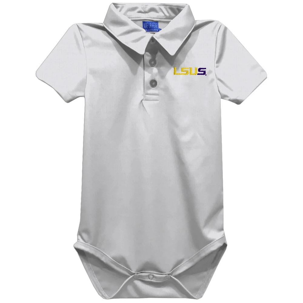 Infant Vive La Fete White LSU Shreveport Pilots Polo Bodysuit