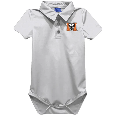 Infant Vive La Fete White Mercer Bears Polo Bodysuit