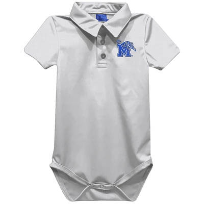 Infant Vive La Fete White Memphis Tigers Polo Bodysuit