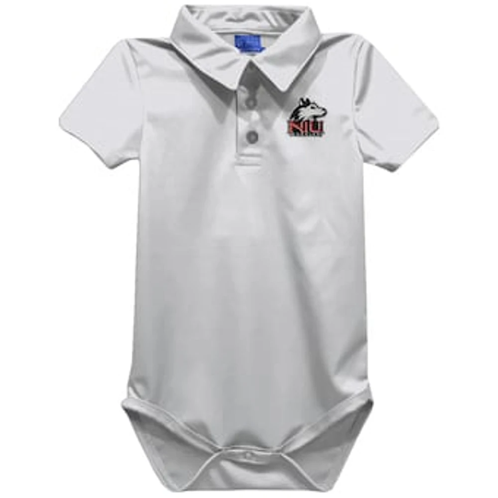 Infant Vive La Fete White Northern Illinois Huskies Polo Bodysuit