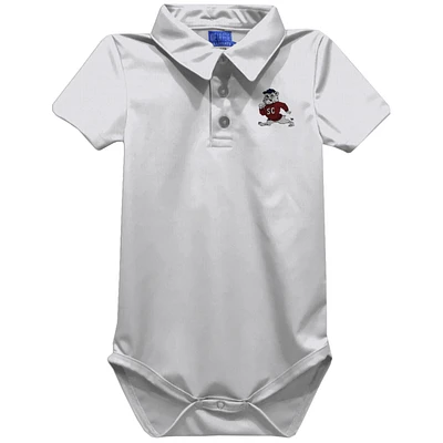 Infant Vive La Fete White South Carolina State Bulldogs Polo Bodysuit