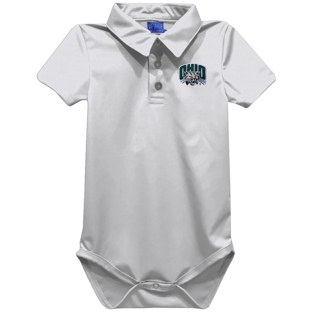 Infant Vive La Fete White Ohio Bobcats Polo Bodysuit
