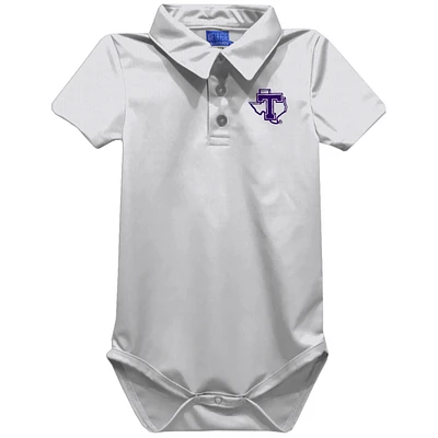 Infant Vive La Fete White Tarleton State Texans Polo Bodysuit