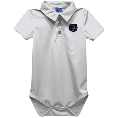 Infant Vive La Fete White Central Arkansas Bears Polo Bodysuit