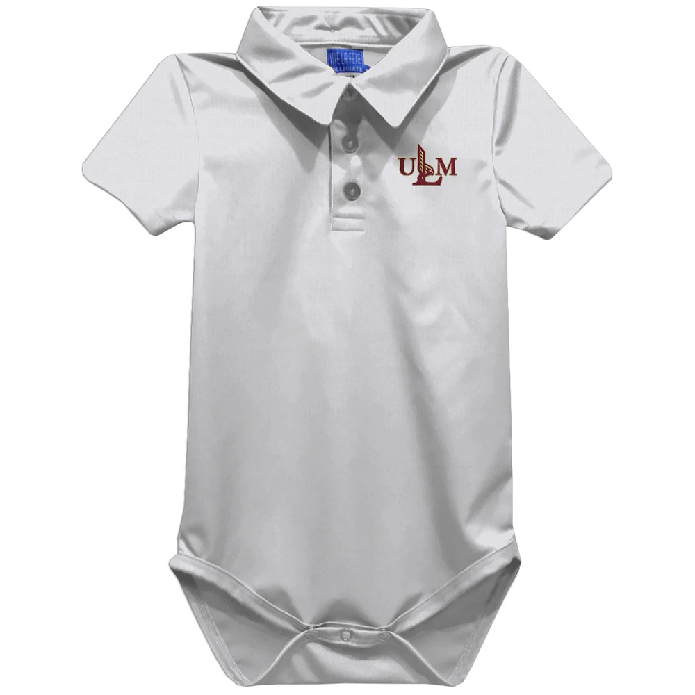 Infant Vive La Fete White ULM Warhawks Polo Bodysuit
