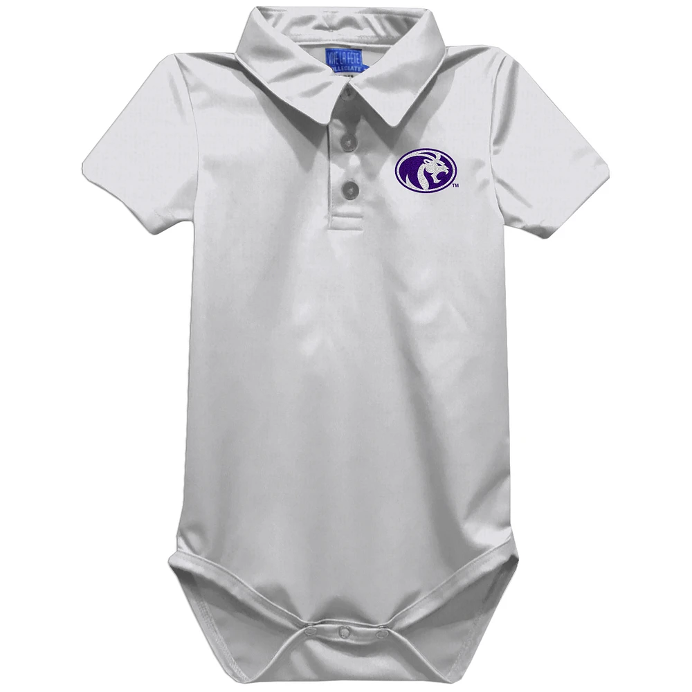Infant Vive La Fete White North Alabama Lions Polo Bodysuit