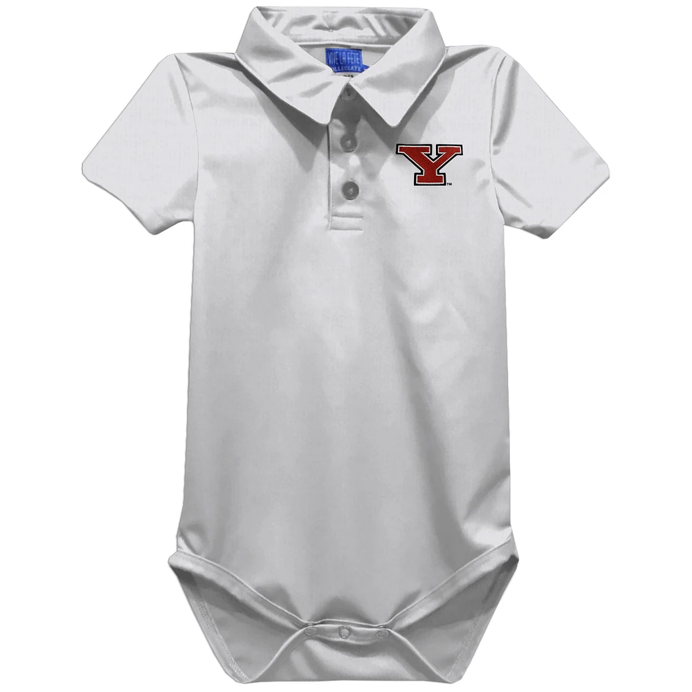 Infant Vive La Fete White Youngstown State Penguins Polo Bodysuit