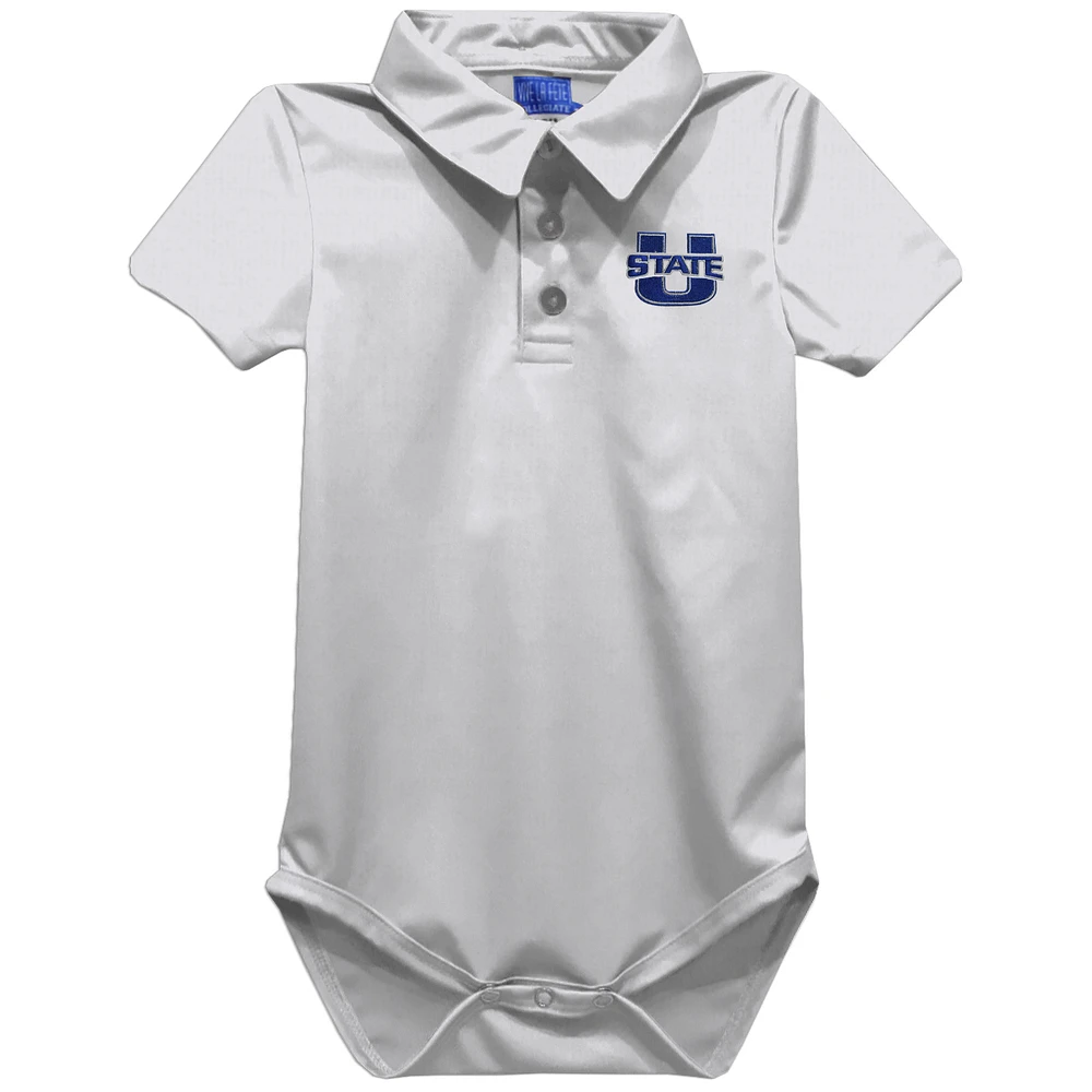 Infant Vive La Fete White Utah State Aggies Polo Bodysuit