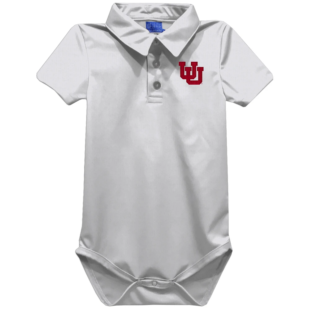 Infant Vive La Fete White Utah Utes Polo Bodysuit