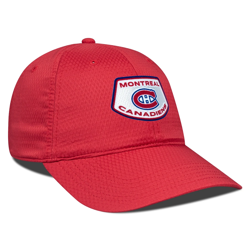 Men's Levelwear Red Montreal Canadiens Matrix Skylight Adjustable Hat