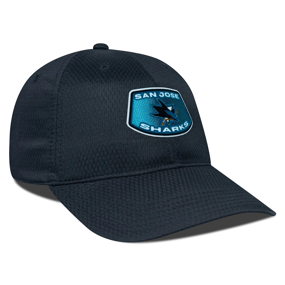 Men's Levelwear Black San Jose Sharks Matrix Skylight Adjustable Hat