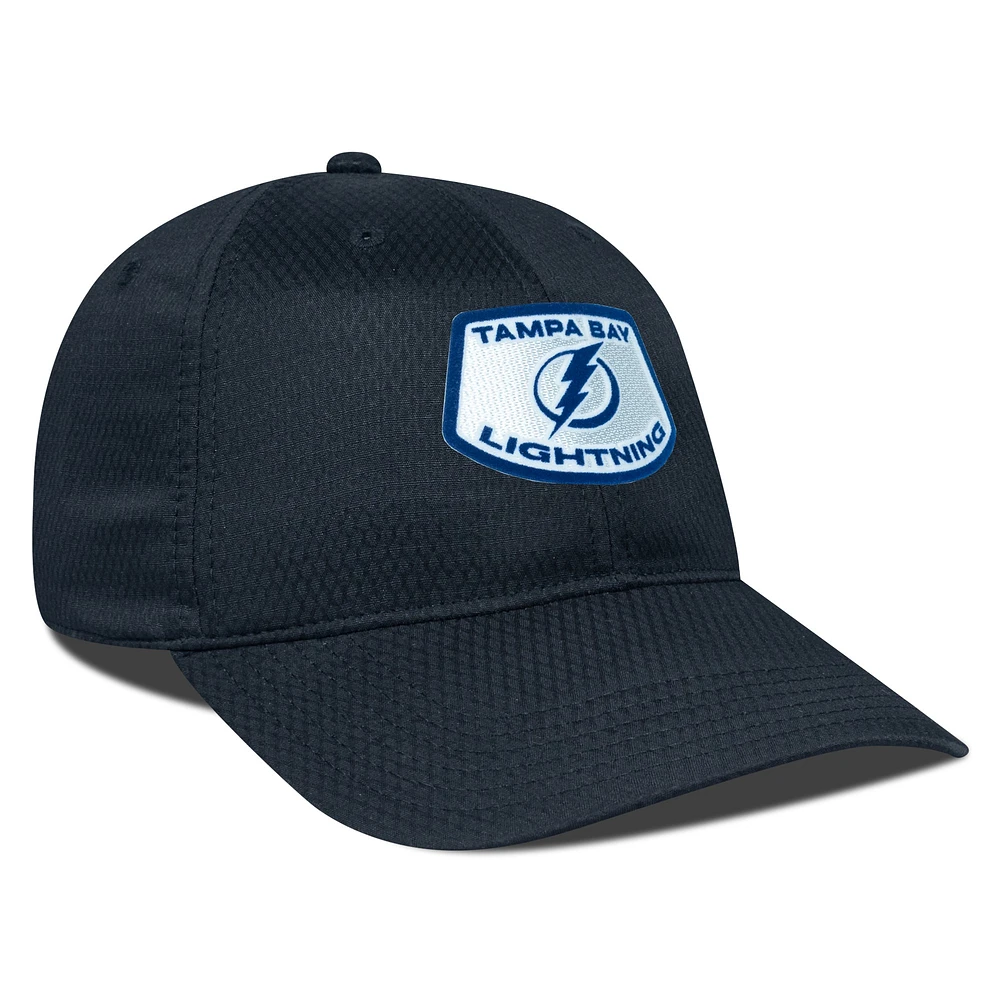 Men's Levelwear Black Tampa Bay Lightning Matrix Skylight Adjustable Hat