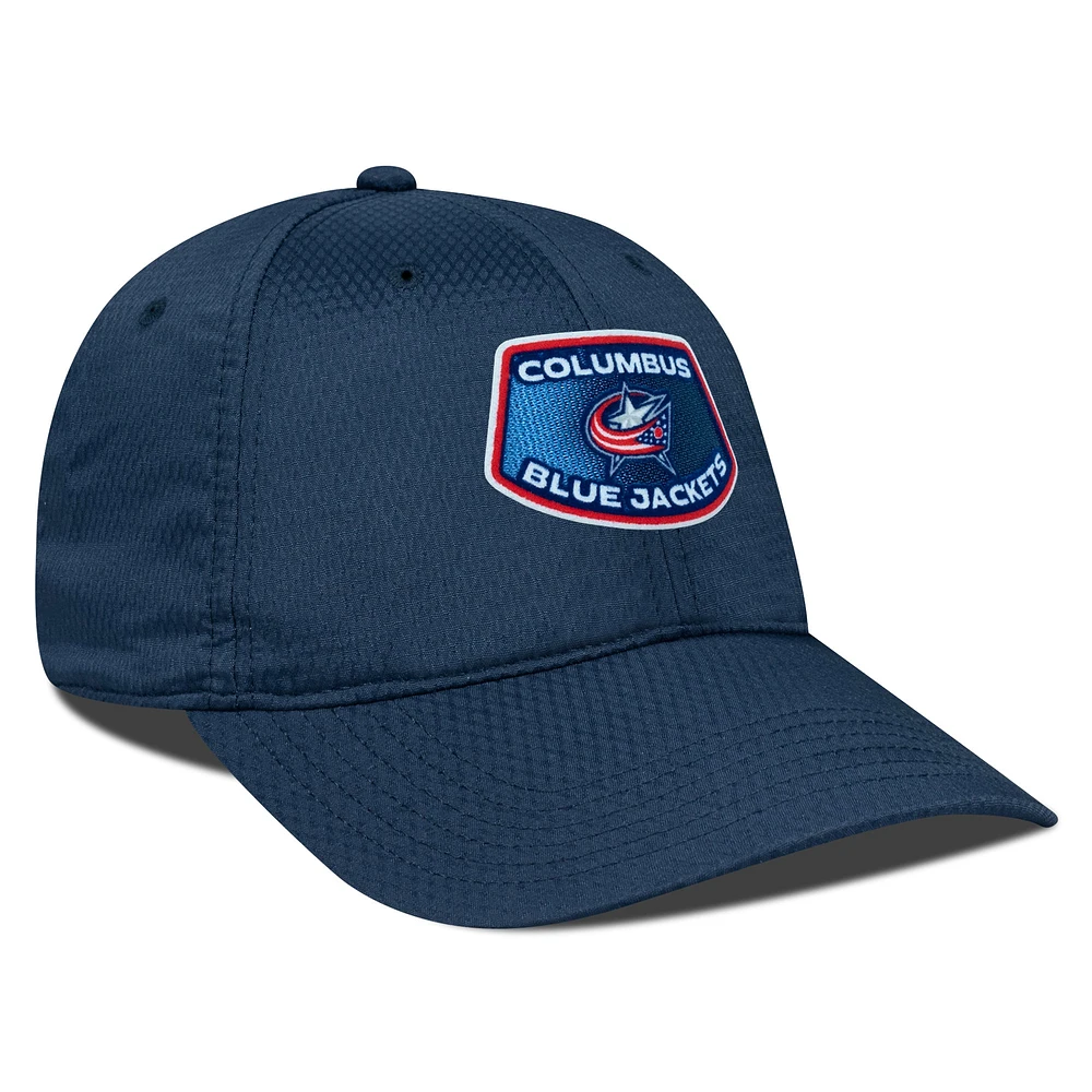 Men's Levelwear Navy Columbus Blue Jackets Matrix Skylight Adjustable Hat