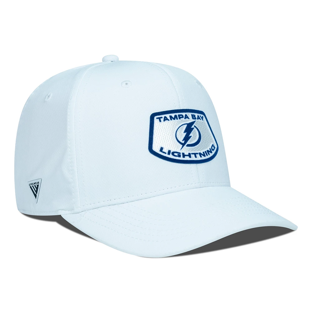 Men's Levelwear White Tampa Bay Lightning Rise Skylight Flex Hat