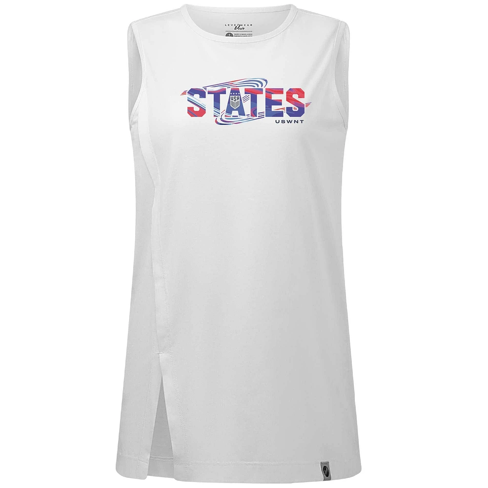 Women's Levelwear White USWNT Influx Tank Top