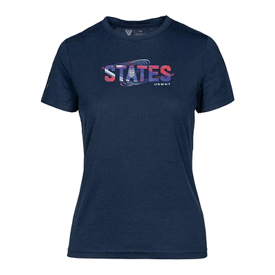 Women's Levelwear Navy USWNT Maddox T-Shirt