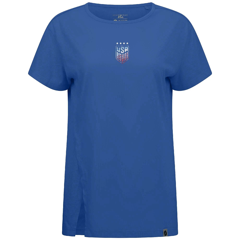 Women's Levelwear Royal USWNT Influx Pixel T-Shirt