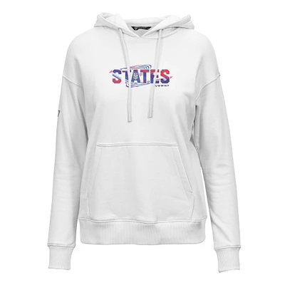 Women's Levelwear White USWNT Adorn Stateside Pullover Hoodie