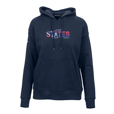 Women's Levelwear Navy USWNT Adorn Stateside Pullover Hoodie