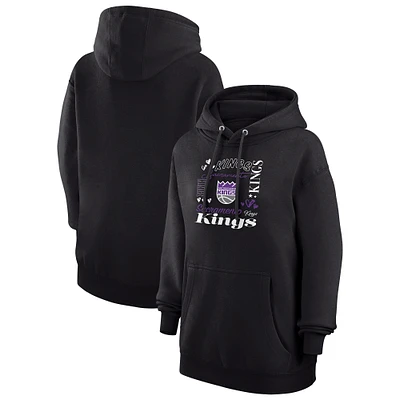 Women's G-III 4Her by Carl Banks Sacramento Kings Team Collage Graphic Fleece Pullover Hoodie