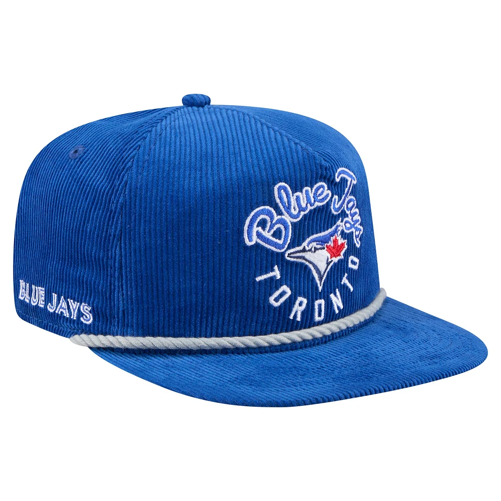 Men's New Era Royal Toronto Blue Jays Full Circle Corduroy Golfer Adjustable Hat