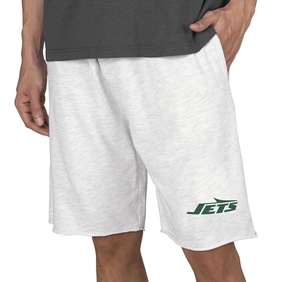 Men's Concepts Sport Oatmeal New York Jets Mainstream Tri-Blend Terry Shorts