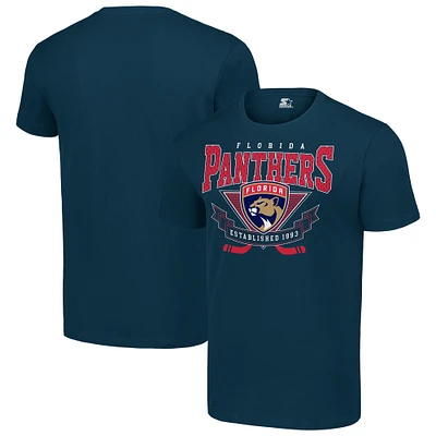 Men's Starter Navy Florida Panthers Team Logo Graphic T-Shirt