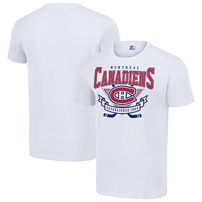 Men's Starter White Montreal Canadiens Team Logo Graphic T-Shirt