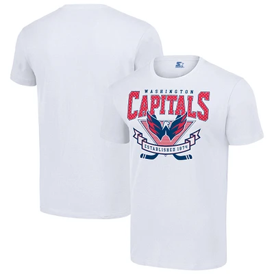 Men's Starter White Washington Capitals Team Logo Graphic T-Shirt