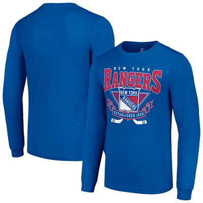 Men's Starter New York Rangers Team Logo Graphic Long Sleeve T-Shirt