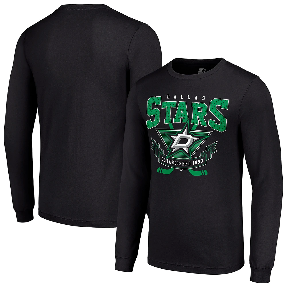 Men's Starter Dallas Stars Team Logo Graphic Long Sleeve T-Shirt