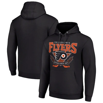 Men's Starter Philadelphia Flyers Team Logo Graphic Fleece Tri-Blend Pullover Hoodie