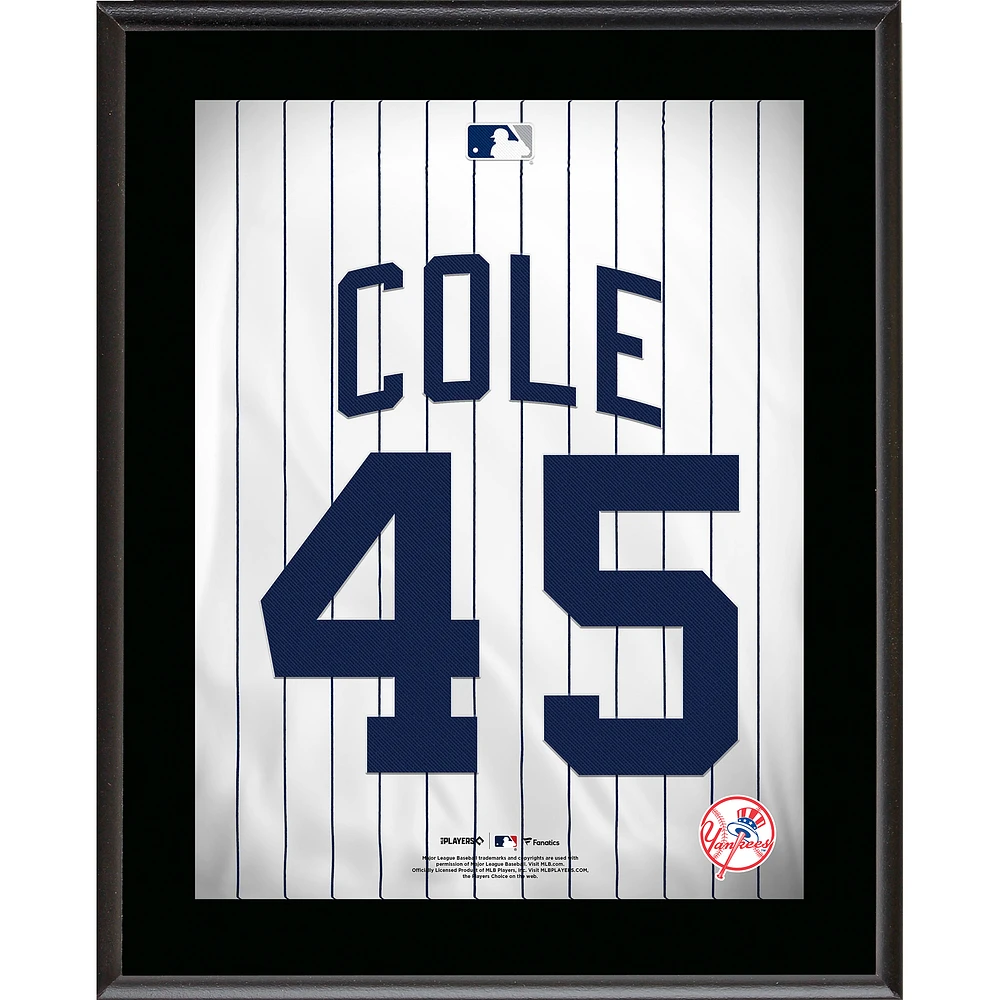 Gerrit Cole New York Yankees 10.5" x 13" Jersey Number Sublimated Player Plaque