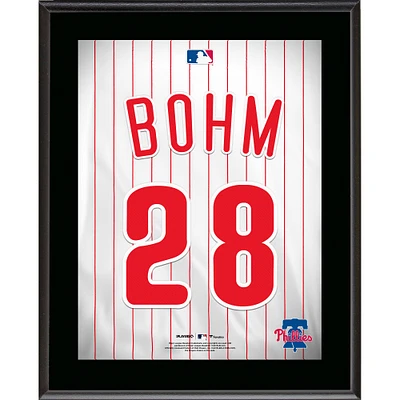 Alec Bohm Philadelphia Phillies 10.5" x 13" Jersey Number Sublimated Player Plaque