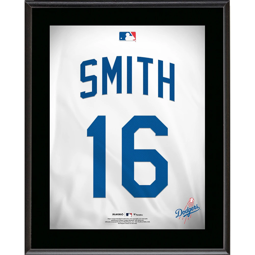 Will Smith Los Angeles Dodgers 10.5" x 13" Jersey Number Sublimated Player Plaque