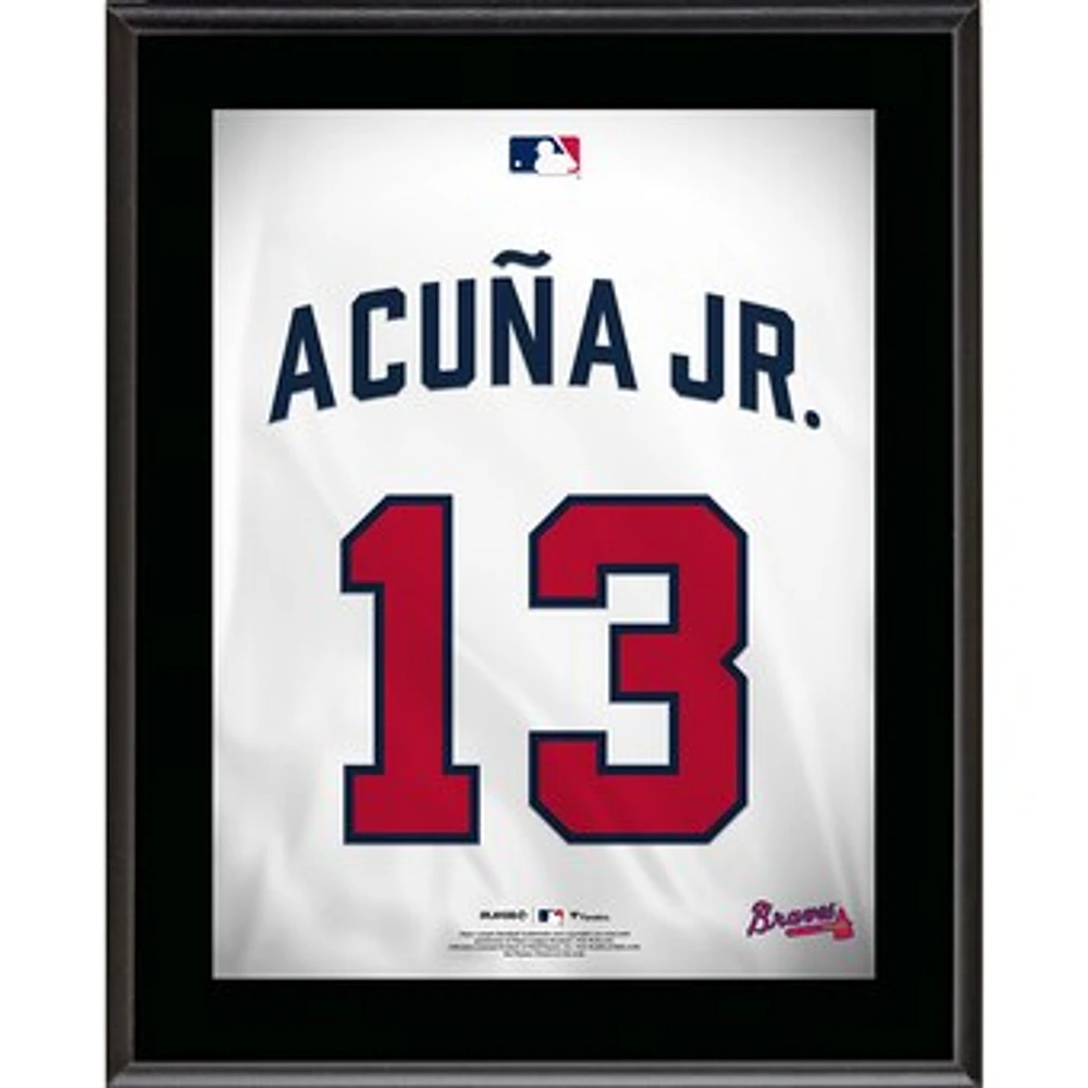 Ronald Acuña Jr. Atlanta Braves 10.5" x 13" Jersey Number Sublimated Player Plaque