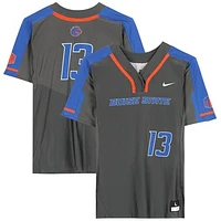 Boise State Broncos Team-Issued #13 Gray Jersey from the Softball Program - Size L