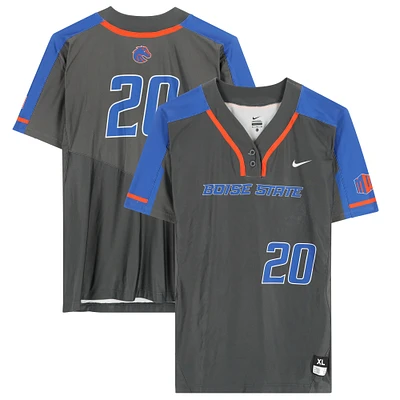 Boise State Broncos Team-Issued #20 Gray Jersey from the Softball Program - Size XL