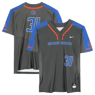 Boise State Broncos Team-Issued #31 Gray Jersey from the Softball Program - Size XL